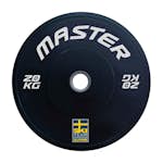 Viktskiva Master Fitness Bumper Ski Svart