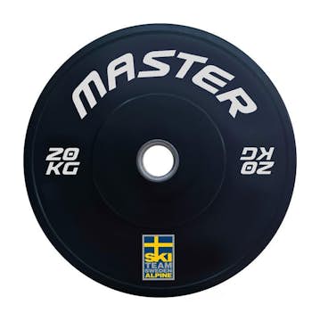Viktskiva Master Fitness Bumper Ski Svart
