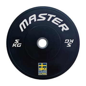 Viktskiva Master Fitness Bumper Ski Svart