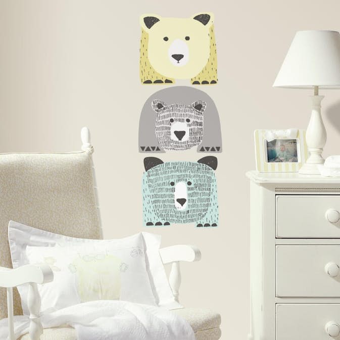 Väggdekor RoomMates Bears Giant