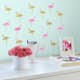 Väggdekor RoomMates Flamingo with Glitter