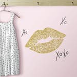 Väggdekor RoomMates XOXO Lip with Glitter