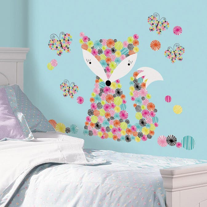 Väggdekor RoomMates Prismatic Fox