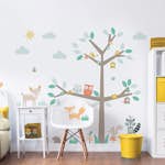 Väggdekor Walltastic Skogens Träd och Vänner