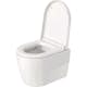 Vägghängd Toalettstol Duravit ME by Starck Rimless 253009 inkl Toalettsits