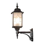 Vägglykta Gnosjö Konstsmide Milano Upp E27 Svart/silver