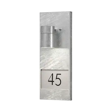 Vägglykta Gnosjö Konstsmide Modena GU10 Galvaniserad med Husnummer