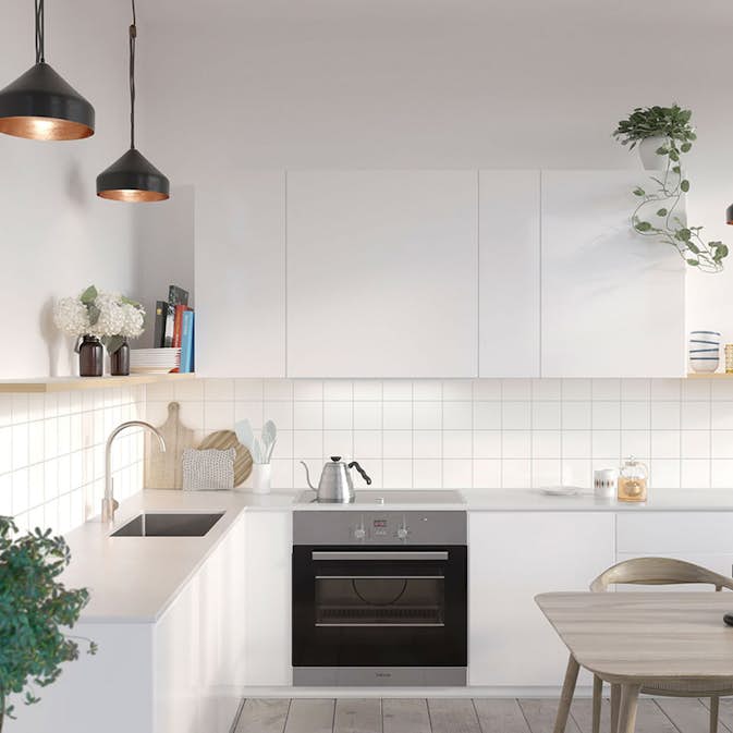 Stänkskyddsskiva Fibo Denver White 3091-K25 HG