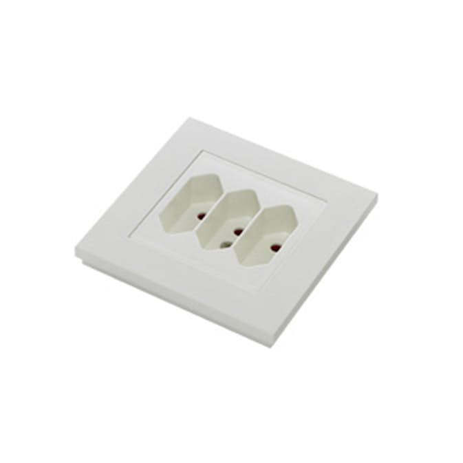 Vägguttag Elko Plus 3-Vägs Euro