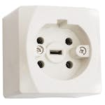 Vägguttag Malmbergs Perilex Utanpåliggande