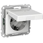 Vägguttag Schneider Electric Exxact 1-vägs Med Lock