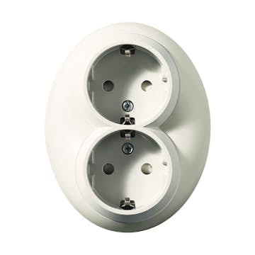 Vägguttag Schneider Electric Renova 2-vägs