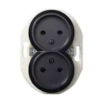 Vägguttag Schneider Electric Renova 2-vägs Ojordad