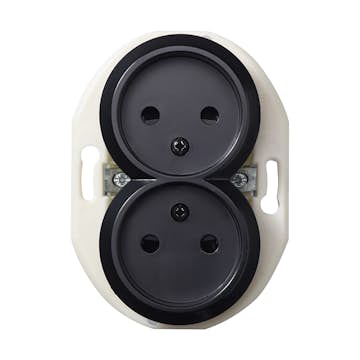 Vägguttag Schneider Electric Renova 2-vägs Ojordad