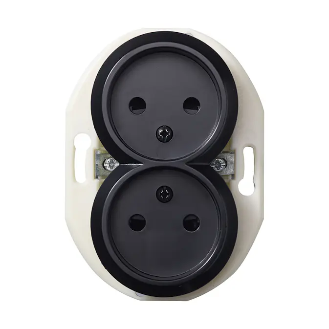 Vägguttag Schneider Electric Renova 2-vägs Ojordad