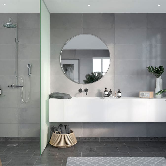 Våtrumsskiva Fibo Casablanca Gris Grande