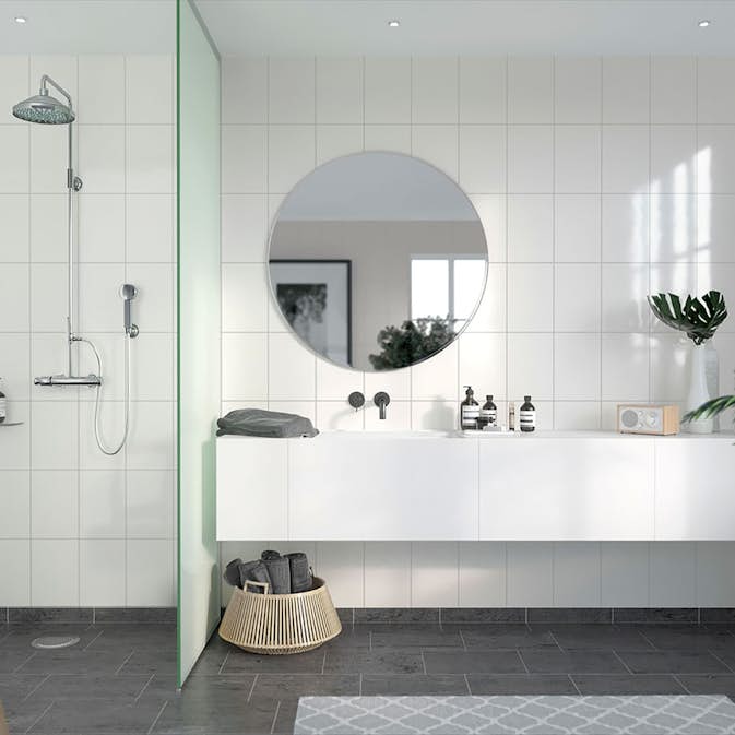 Våtrumsskiva Fibo Denver White 3091 F23 HG