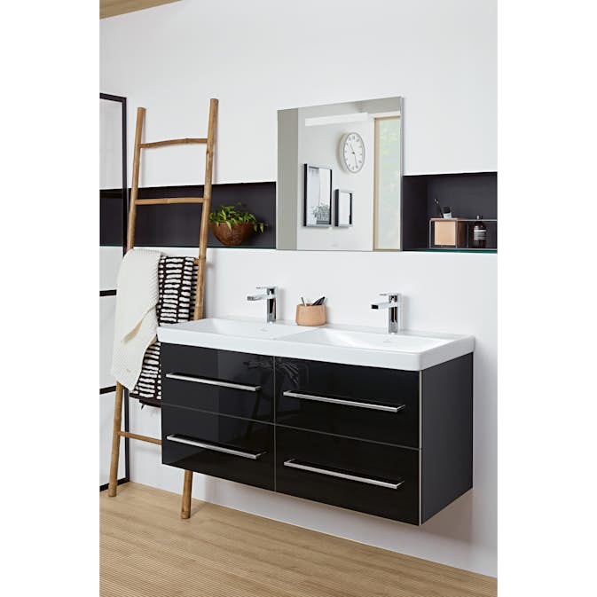 Tvättställsskåp Villeroy & Boch Avento 118 cm med 4 lådor för Dubbla Tvättställ