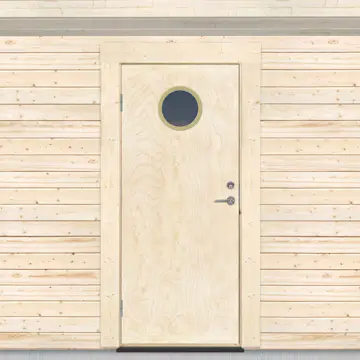 Varmförrådsdörr Sveadörren Runt Fönster Obehandlad