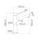 Tvättställsblandare Scandtap Steel Vector Medium
