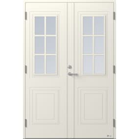 Ytterdörr NorDan Vega 835 PG Lagerförd 14x21 Höger Vit