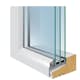 Fast Fönster Sveafönster Solid Aluminium 3-glas