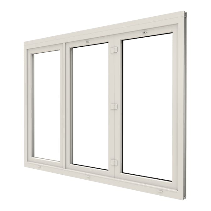 Vikdörrar NorDan uPVC 3-Delad 3-Glas 330/303