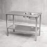 Bänkstativ Vilan Stainless Variant Stativ och Underhylla med hål