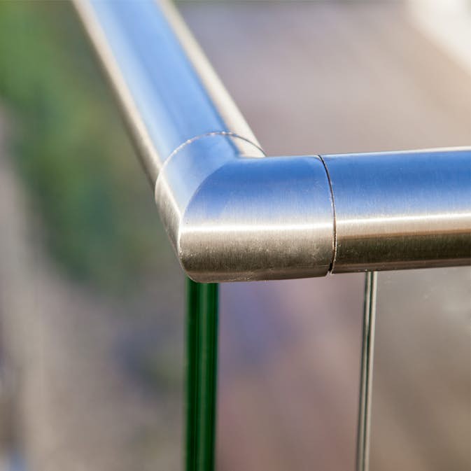 Vinkelbeslag 90 Jabo till Glasräcke Adam