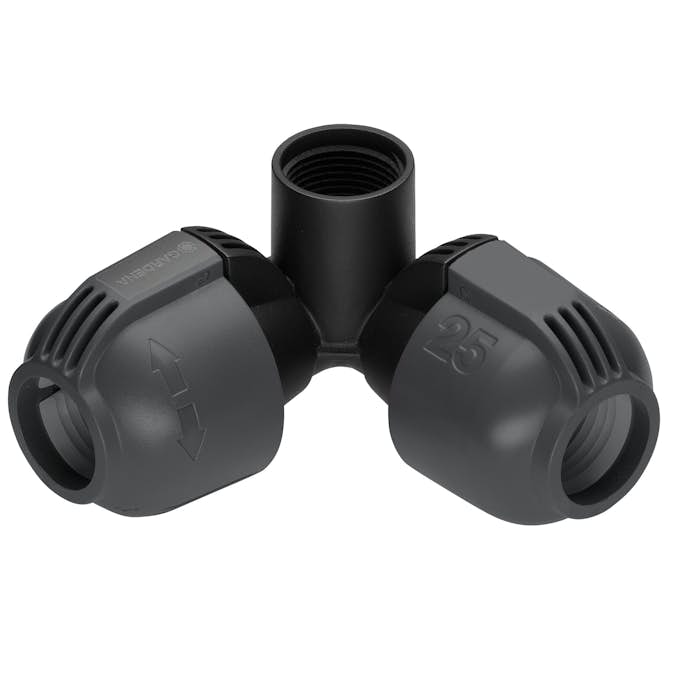 Vinklad L-skarv Gardena 25 mm x G 3/4 Hongänga