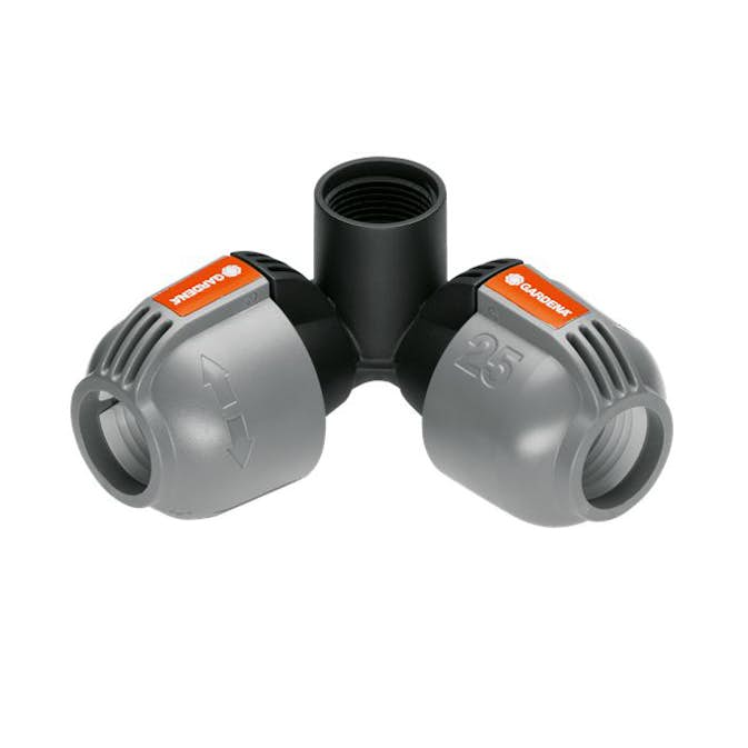 Vinklad L-skarv Gardena 25 mm x G 3/4 Hongänga