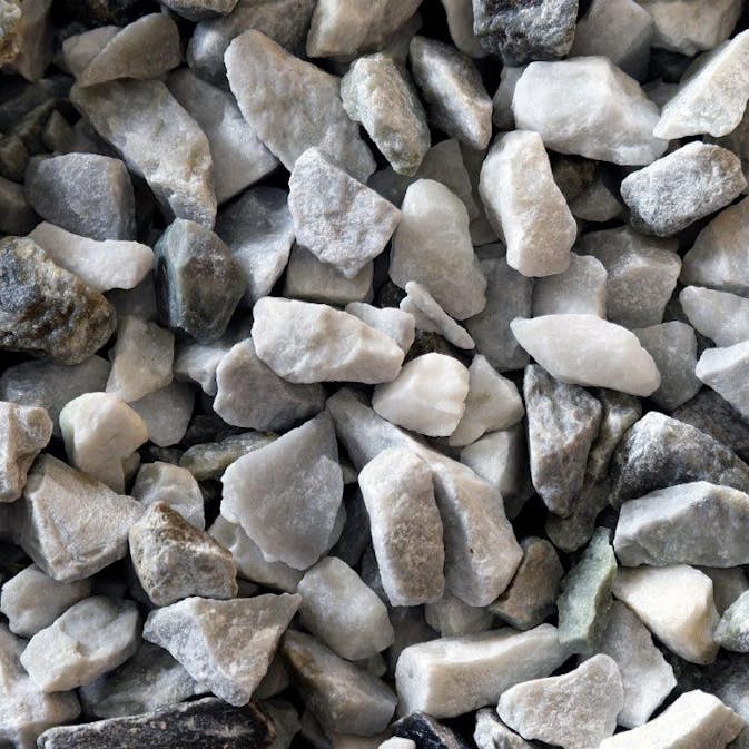Dekorsten Magrab Krossprodukter Ljus Marmor 16-24 mm, 1000 kg Säck