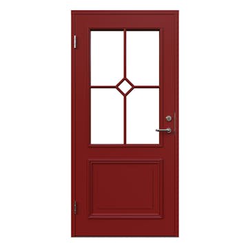 Ytterdörr Leksandsdörren Brenäs Klarglas Eco74 RC2N