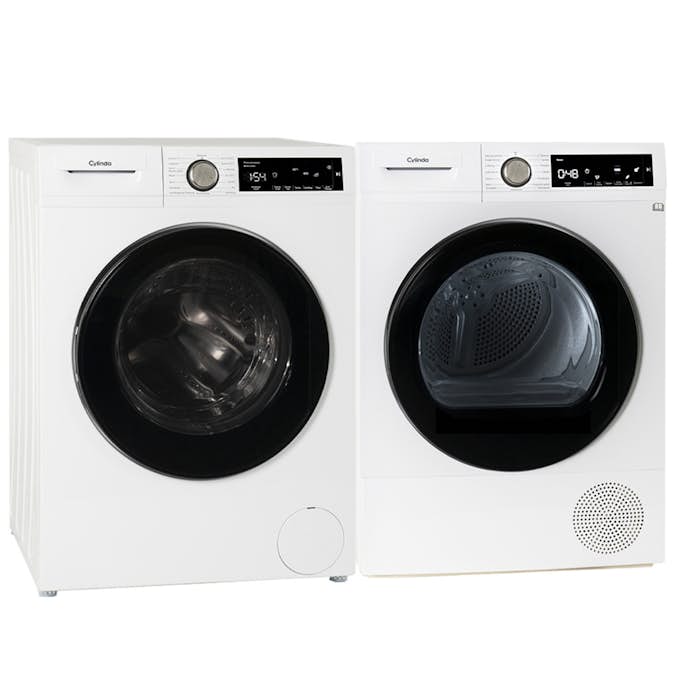 Tvätt- och Torkpaket Cylinda FT4484A + TVP4382XE