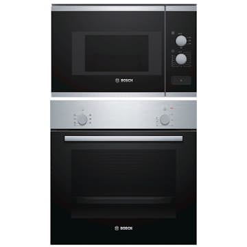 Ugn- och Mikropaket Bosch HBF010BR1S + BFL520MS0
