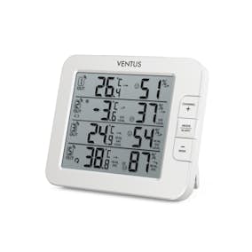 Väderstation Ventus Trådlös W210 Vit Termometer med Multifunktionell Display