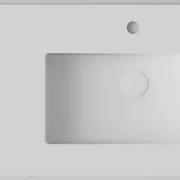 Bänkskiva INR Wave med 2 Tvättställ och hål för Blandare