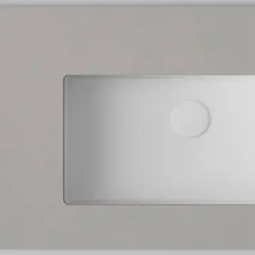 Bänkskiva INR Wave med 2 Tvättställ utan hål för Blandare