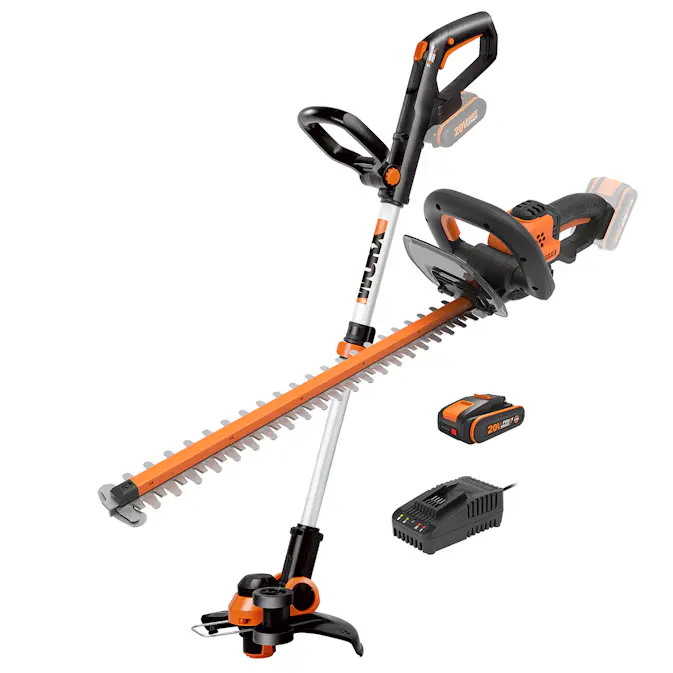 Grästrimmer Worx WG918E 20V Kombokit Trimmer & Häcksax