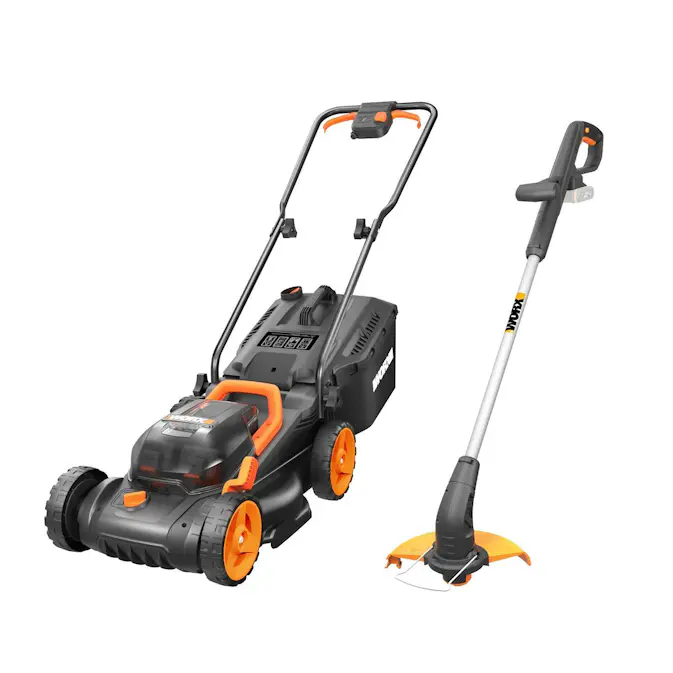 Gräsklippare Worx WG927E 20V Kombokit Med Grästrimmer
