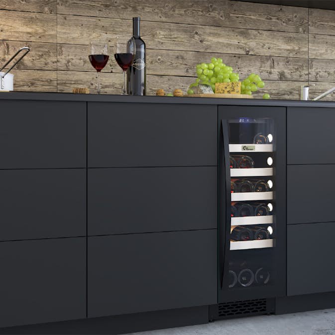Vinkyl Thermex Winemex 20 Svart Fristående/Inbyggbar med LED-belysning