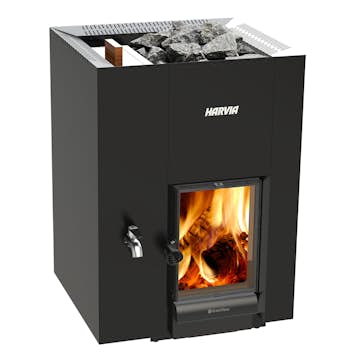 Vedeldad bastuugn Harvia Linear 22 GreenFlame LS