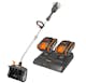 Snöslunga Worx Paket Med Batteri & Laddare