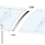 Förlängningskit gop Entrétak Vega