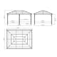 Pergola gop Meridien 18 m² för Altan Inkl Myggnät