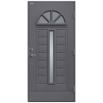 Ytterdörr Diplomat Viktoria Rökfärgat Glas
