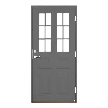 Ytterdörr Leksandsdörren Edshult Glas Eco74 RC2N