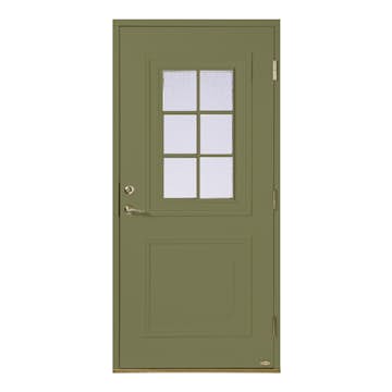 Ytterdörr Leksandsdörren Hjortnäs Glas Eco74 RC2N