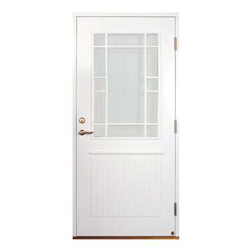 Ytterdörr Leksandsdörren Källberget Glas Eco74 RC2N