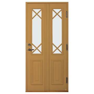 Ytterdörr Leksandsdörren Klockarberg Klarglas Eco74 RC2N